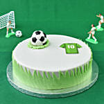 Football Theme Red Velvet Cake