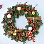 Christmas Wreath With Cinnamon Sticks