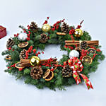 Christmas Wreath With Cinnamon Sticks