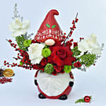 Christmas Celebration With Santa Flowers