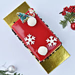 Merry Christmas Red Velvet Log Cake 4 Portion