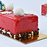 Merry Christmas Red Velvet Log Cake 4 Portion