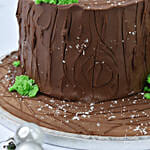 Wooden Shaped Chocolate Christmas Log Cake