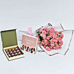 Womens Day Chocolates with Roses