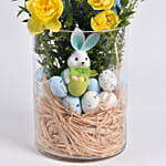 Easter Bunny With Flowers