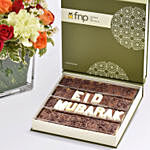 Eid Mubarak Flowers and Chocolates