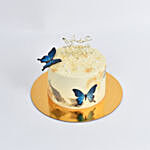 Butterfly Butter Cream Birthday Vanilla Cake