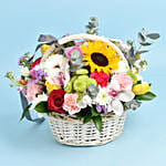 Florist Choice Mixed flower Basket