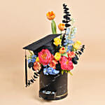 Graduation Hat Box Flowers