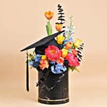 Graduation Hat Box Flowers