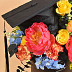 Graduation Hat Box Flowers