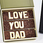 Love You Dad Chocolate With Personalised Frame