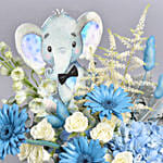 Its a Boy Flowers with Photo Frame