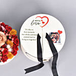 Personalised Photo Message Flowers Box