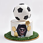 Kickoff Marble Photo Cake