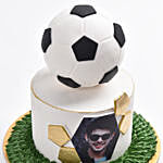 Kickoff Marble Photo Cake