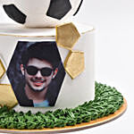 Kickoff Marble Photo Cake