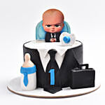 The Boss Baby Marble Cake