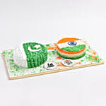 Indian And Pakistani Flag Cake Combo 4 Portion