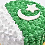 Pakistani Flag Cake 4 Portions