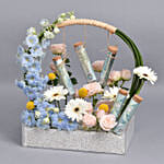 Flowers and Money Best Wishes Arrangement