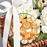 Get Well Soon Basket of Flowers and Chocolates