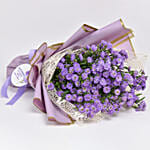 September Birthday Aster Flowers Bouquet