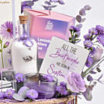 September Birthday Wishes Purple Hamper