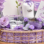 September Birthday Wishes Purple Hamper