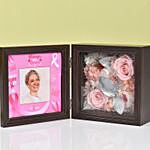 Pink Ribbon Forever Rose Personalized Frame