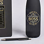 Bottle And Diary Gift Box For Boss