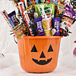 Evil Basket Halloween Treats Arrangement