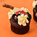 Blood Knife Halloween Cupcakes