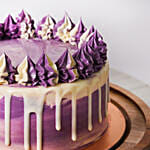 Purple and White Celebration Cake