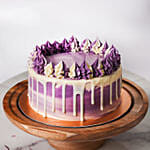 Purple and White Celebration Cake