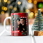 Personlize Red Merry Christmas Mug