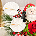 Happy Santa Flowers Arrangement