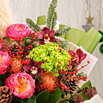 Merry and Bright Christmas Flowers Arrangement