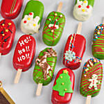 12 Christmas Cake Pops