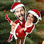 Christmas Couple Caricature Ornament