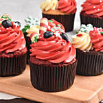 Santa'S Delightful Cupcakes 6 Pcs