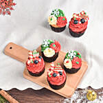 Santa'S Delightful Cupcakes 6 Pcs