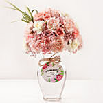 January Birthday Wish Flower Vase