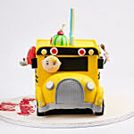 Animals in Bus Kids Birthday Red Velvet Cake