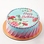 Floral Design Cake 4 Portion