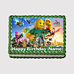 Lego Theme Vanilla Photo Cake