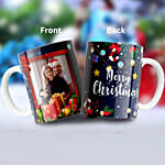 Personlize Black Merry Christmas Mug