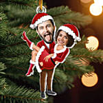 Christmas Couple Caricature Ornament