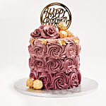 Rosy Birthday Marble Cake