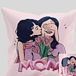 Mothers Day Pink Mug And Cushion Combo